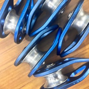 SECONDS SALE! 30kN Swing Cheek Micro Pulley Blue-Ball Bearing