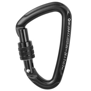 Ultra-Light Screw Locking Carabiner Black