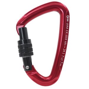 SECONDS SALE! Ultra-Light Screw Locking Carabiner Red
