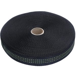 1 Nylon Tubular Webbing Tape Black