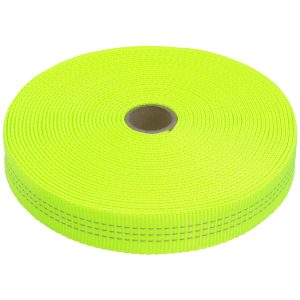 1 Nylon Tubular Webbing Tape Neon Green